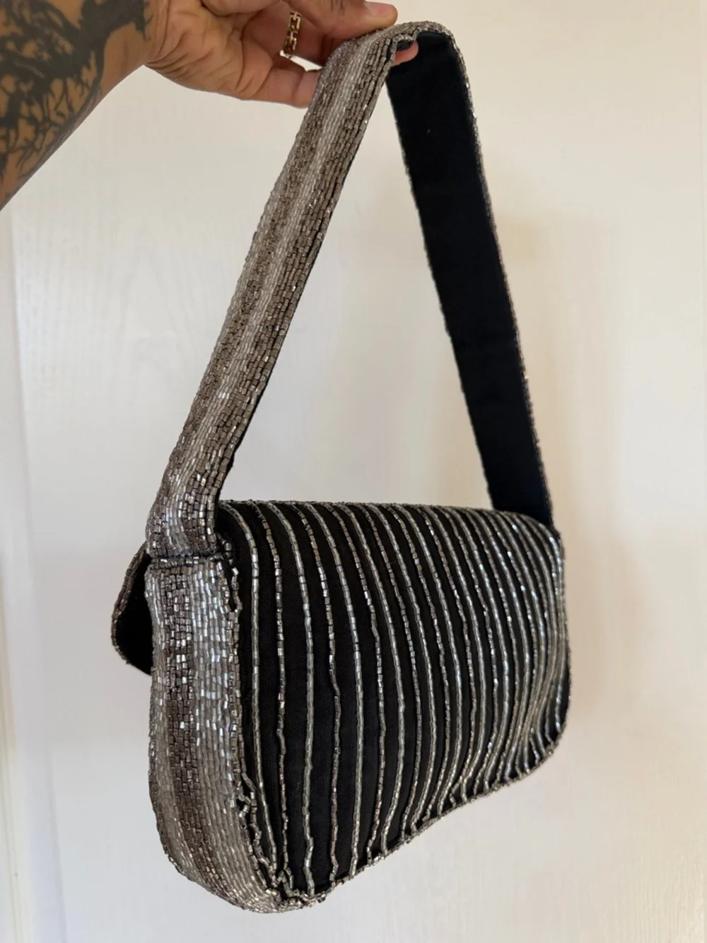Vintage beaded shoulder